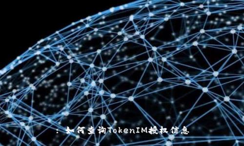 : 如何查询TokenIM授权信息
